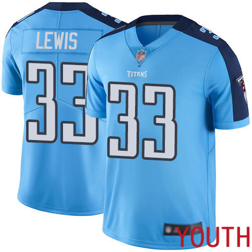 Tennessee Titans Limited Light Blue Youth Dion Lewis Jersey NFL Football 33 Rush Vapor Untouchable